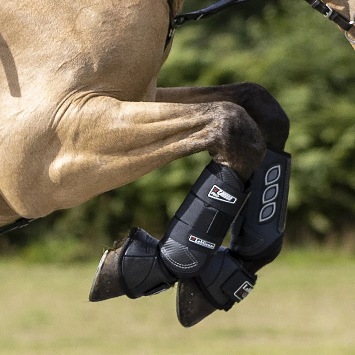 LeMieux Carbon Air XC Boots - Black Front - Image 2