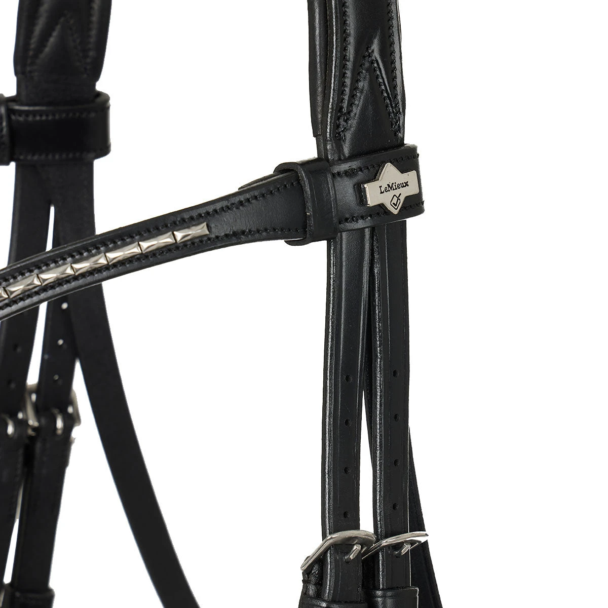 LeMieux Classic Black Dressage Bridle - Image 4